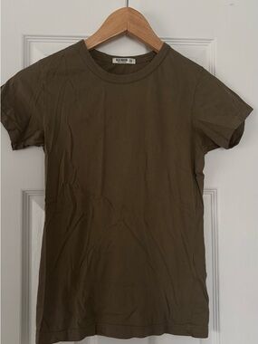 Buck Mason Olive Green Short-Sleeve Crewneck Tee